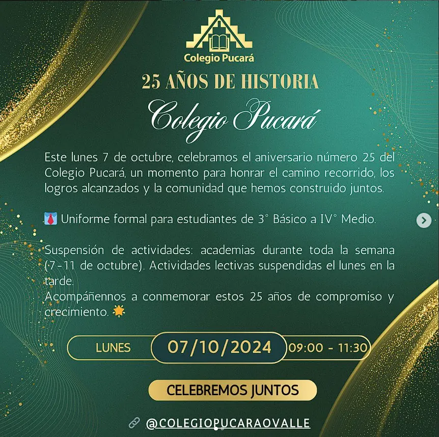 Aniversario del Colegio Pucará Ovalle